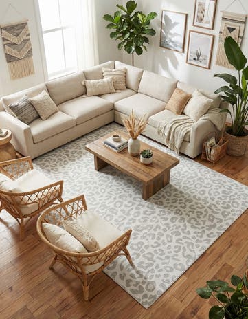 10' x 14' Easy-Clean Safari Indoor / Outdoor Rug