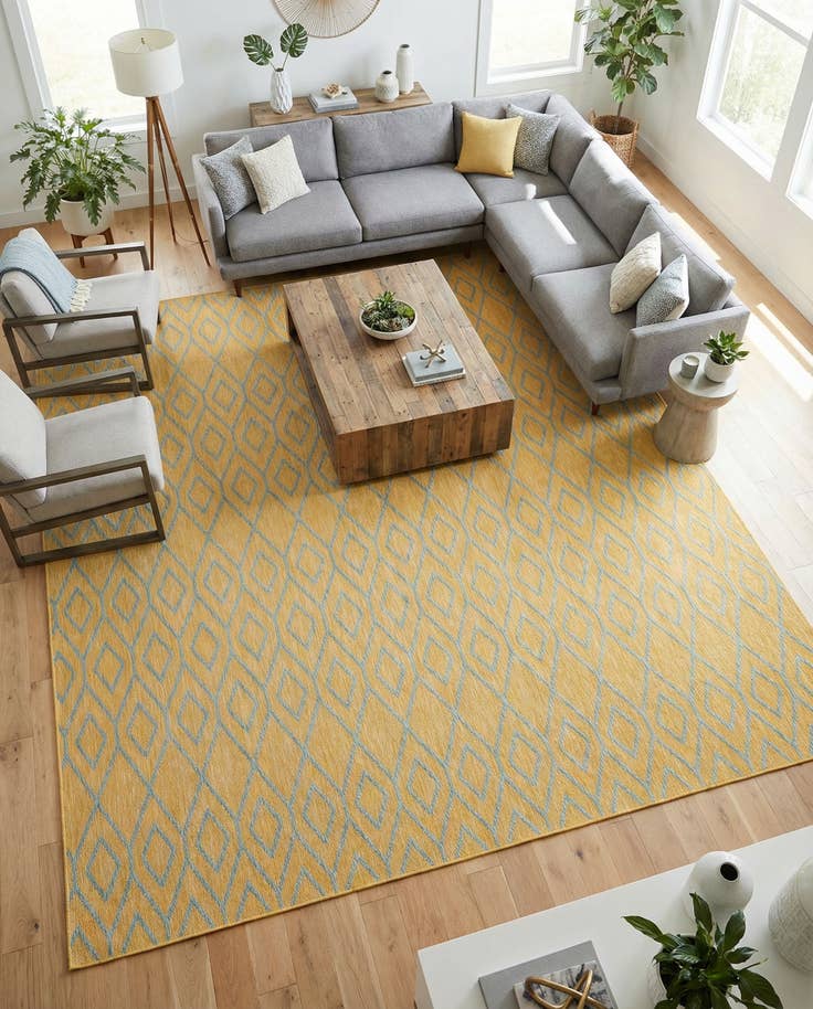 Detail image of 10' 8 x 10' 8 Easy-Clean Jill Zarin Turks and Caicos Indoor / Outdoor Square Rug