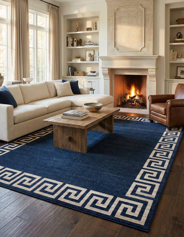 Detail image of 10' x 13' Greek Key Rug