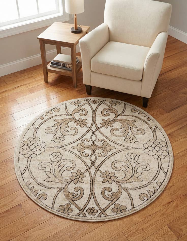 Detail image of 3' 3 x 3' 3 Nepal Round Rug