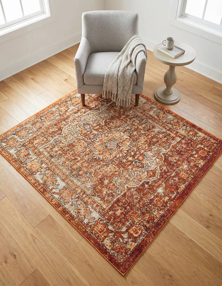 Detail image of 4' x 4' Isabella Square Rug