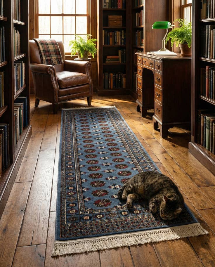 Detail image of 2' 7 x 10' Bokhara Runner Rug