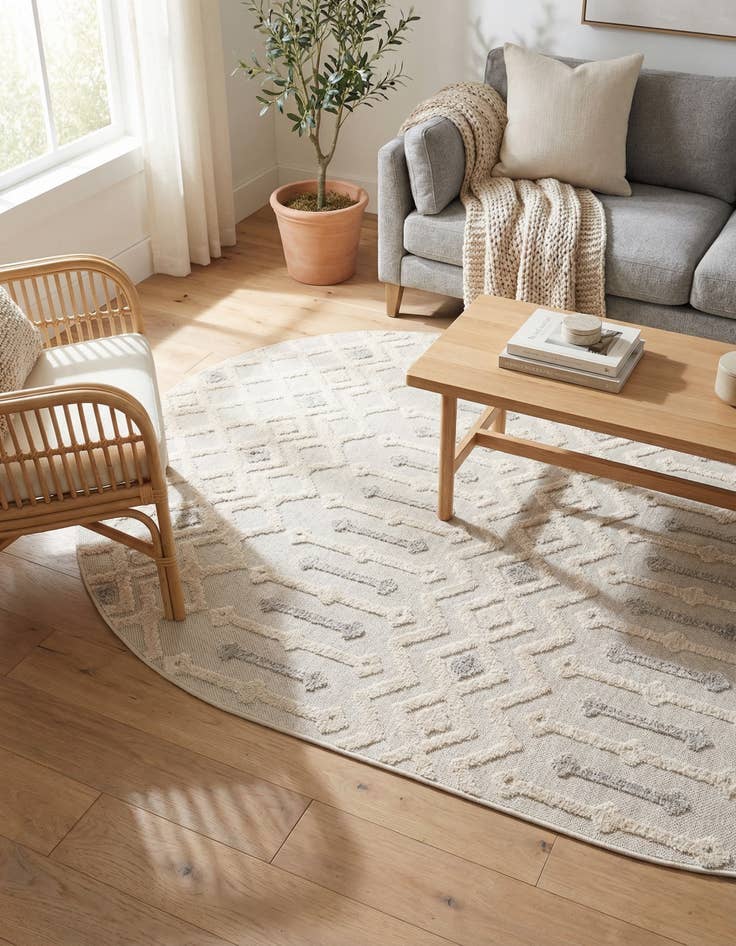 Detail image of 5' 3 x 8' Arlo Oval Rug