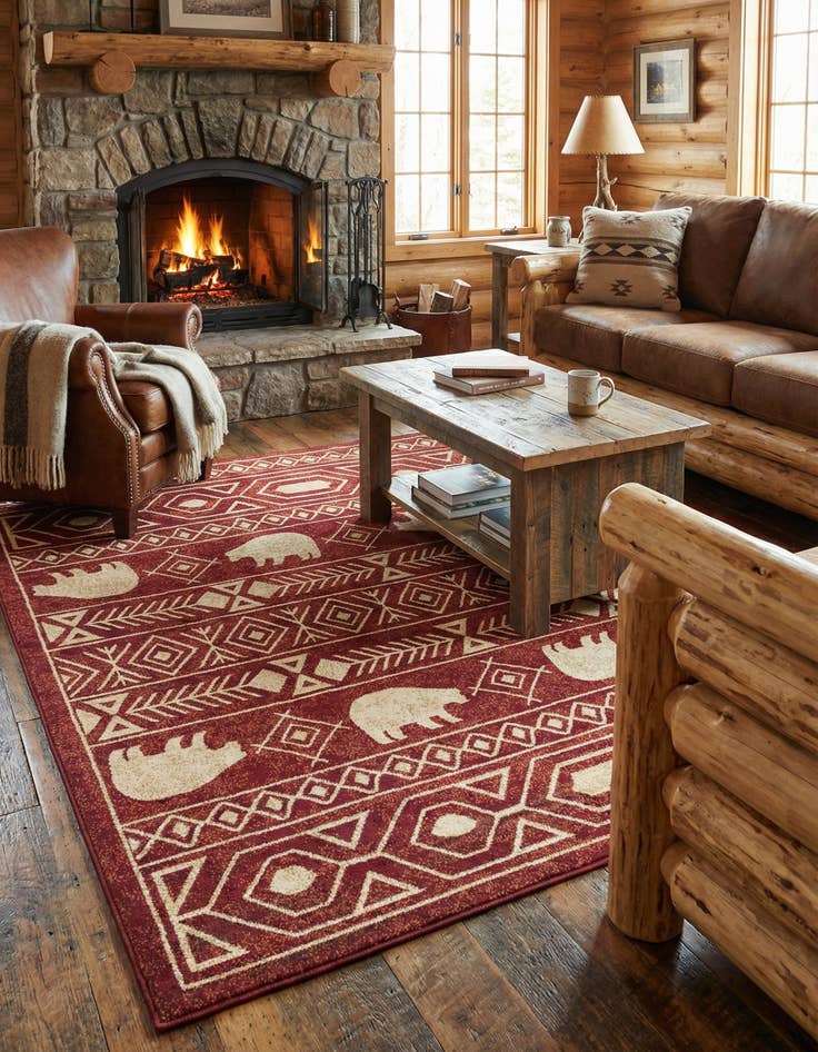 Detail image of 7' 10 x 7' 10 Pioneer Square Rug