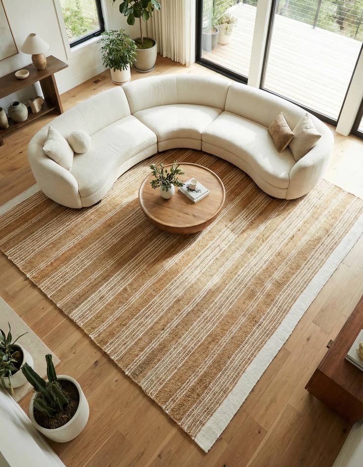 Detail image of 10' x 10' Hand Woven Lariat Square Rug