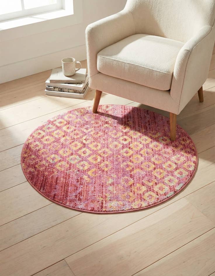 Detail image of 3' 3 x 3' 3 Andromeda Round Rug