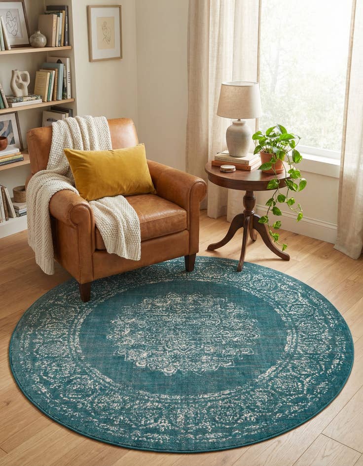 Detail image of 7' 10 x 7' 10 Aarhus Round Rug