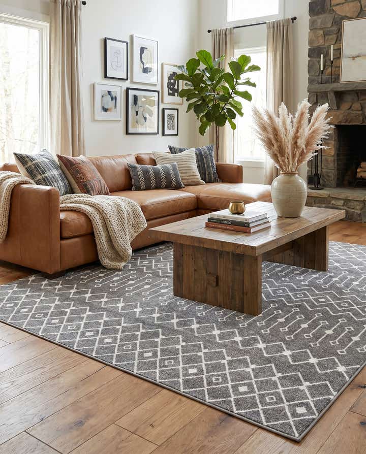 10' x 10' Moroccan Trellis Square Rug