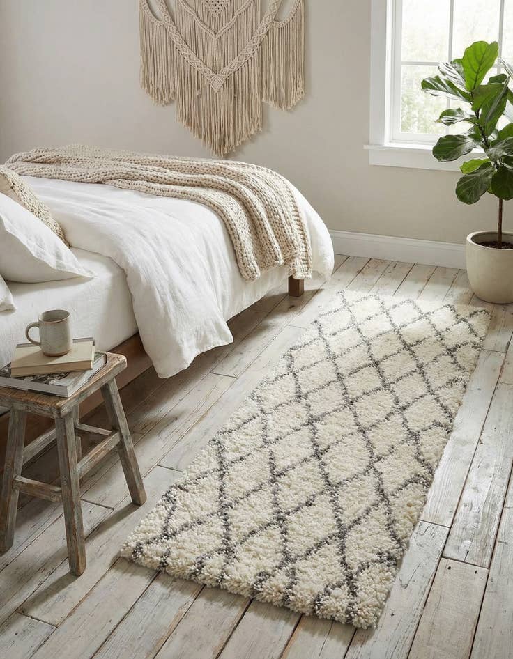 Detail image of 2' x 5' Marrakesh Shag Runner Rug