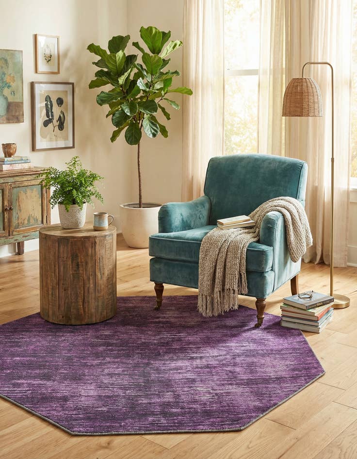 Detail image of 5' x 5' Asha Octagon Rug