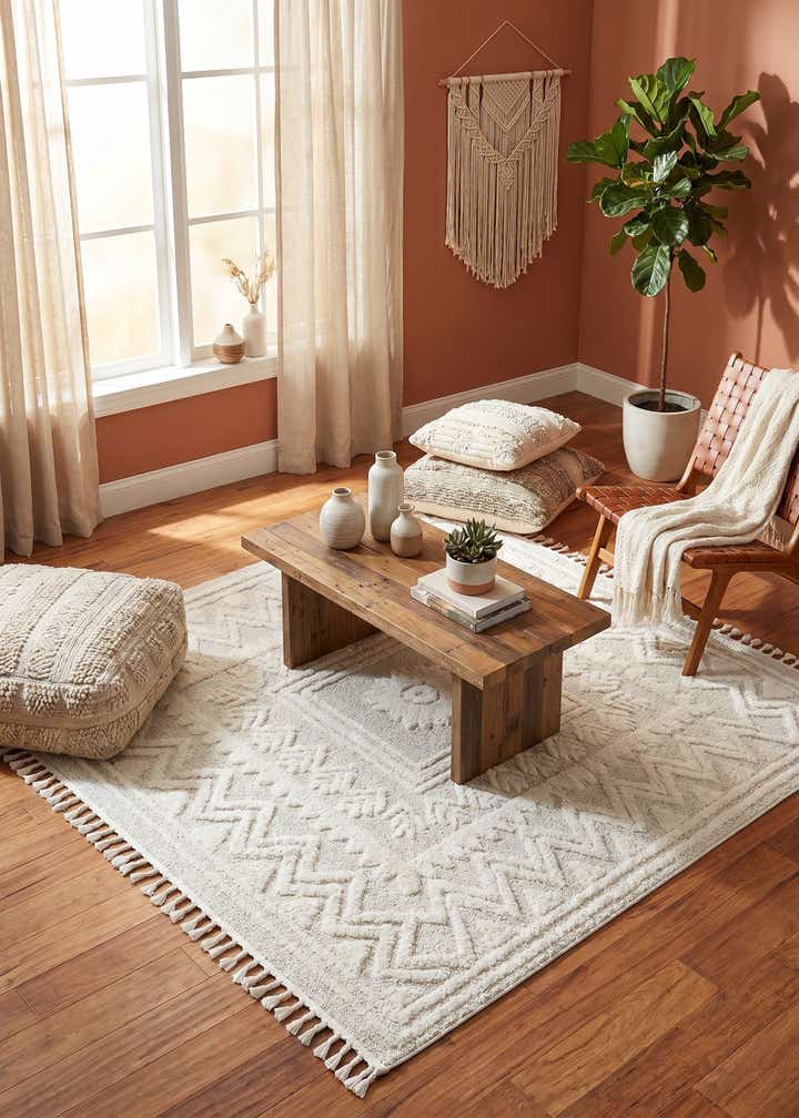 7' 10 x 7' 10 Boho Square Rug