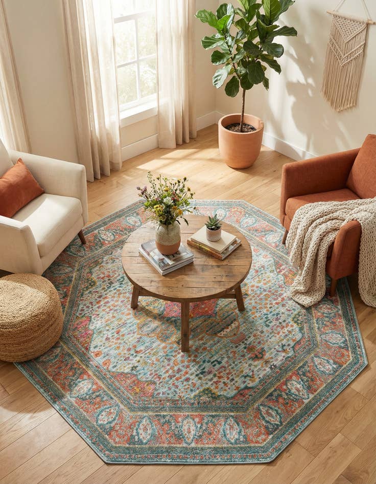 Detail image of 8' x 8' Havana Octagon Rug