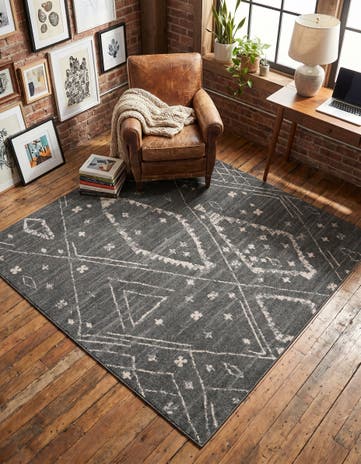 Blue Grand Tradition Square Rug