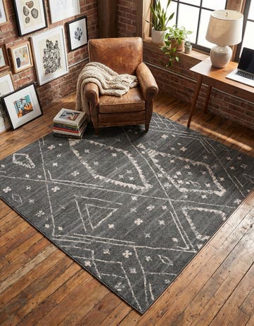 Blue Grand Tradition Square Rug