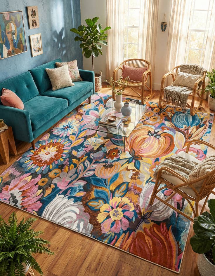 Detail image of 7' 10 x 10' Blossom Rug