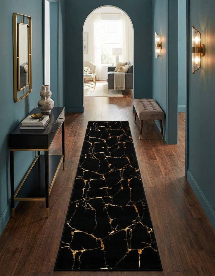 Detail image of 2' 7 x 12' Vogue Geo Runner Rug