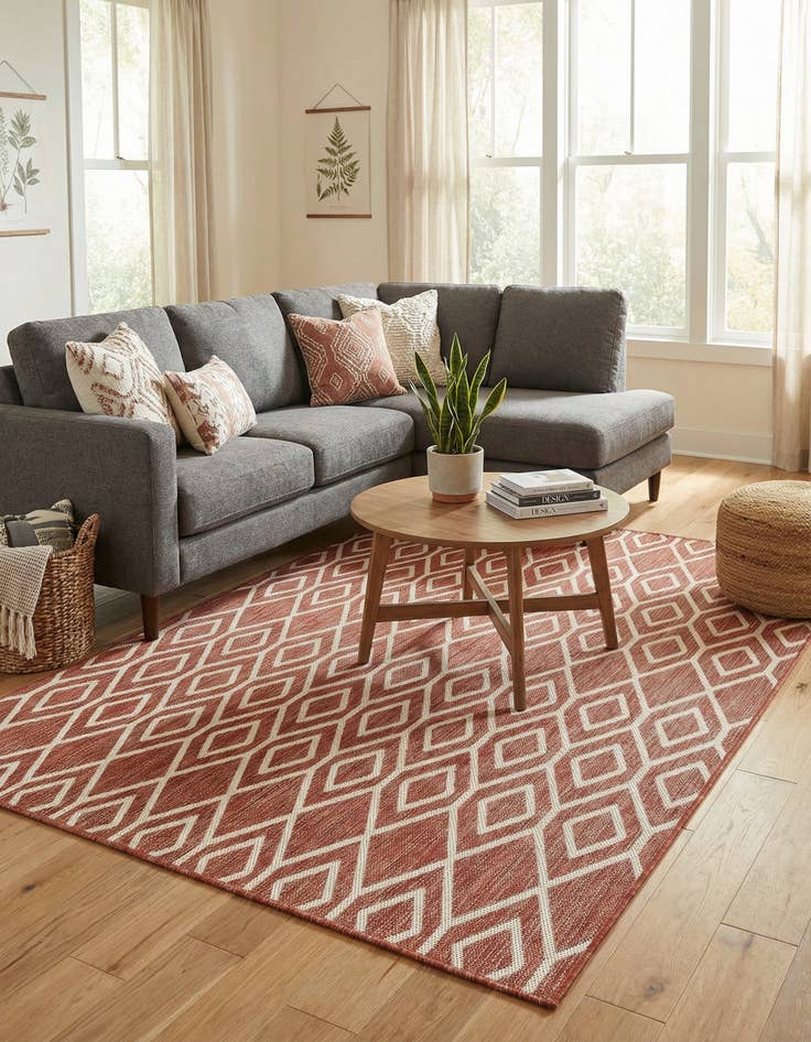 Detail image of 5' 3 x 8' Washable Jill Zarin Turks and Caicos Indoor / Outdoor Rug