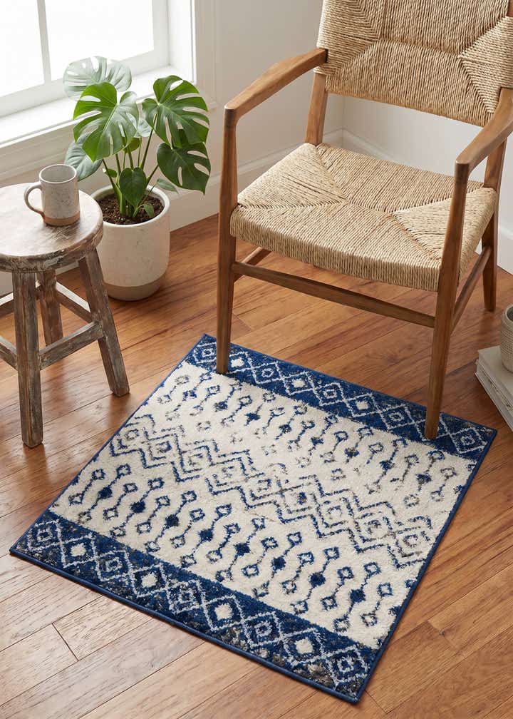 3' 3 x 3' 3 Moroccan Trellis Square Rug