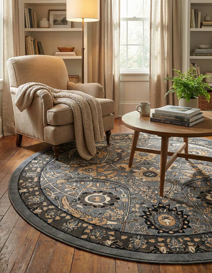 Detail image of 7' 10 x 7' 10 Neda Round Rug