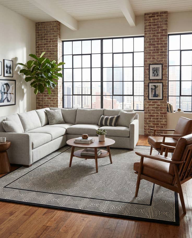 Detail image of 7' 1 x 10' Milano Rug