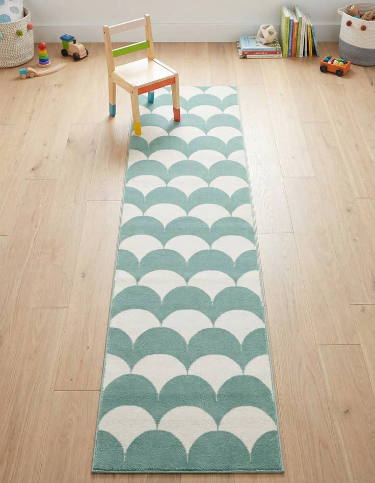 Detail image of 2' x 8' Whimsy Kids Runner Rug