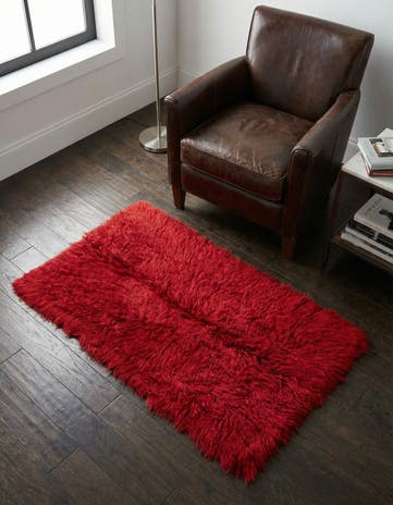 2' 5 x 4' 6 Hand Knotted Moroccan Wool Rug