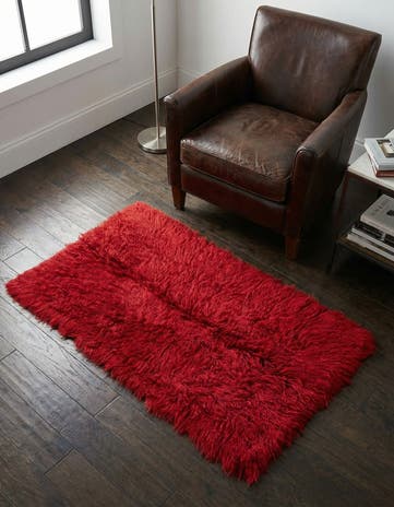 2' 5 x 4' 6 Hand Knotted Moroccan Wool Rug