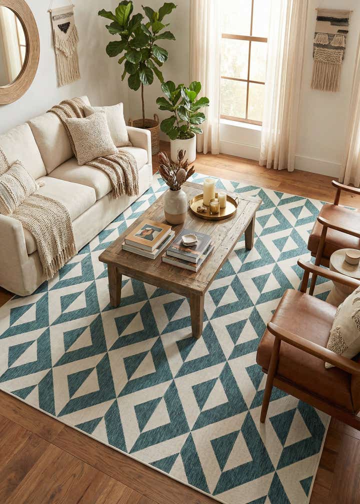 9' x 12' Easy-Clean Jill Zarin Napa Indoor / Outdoor Rug