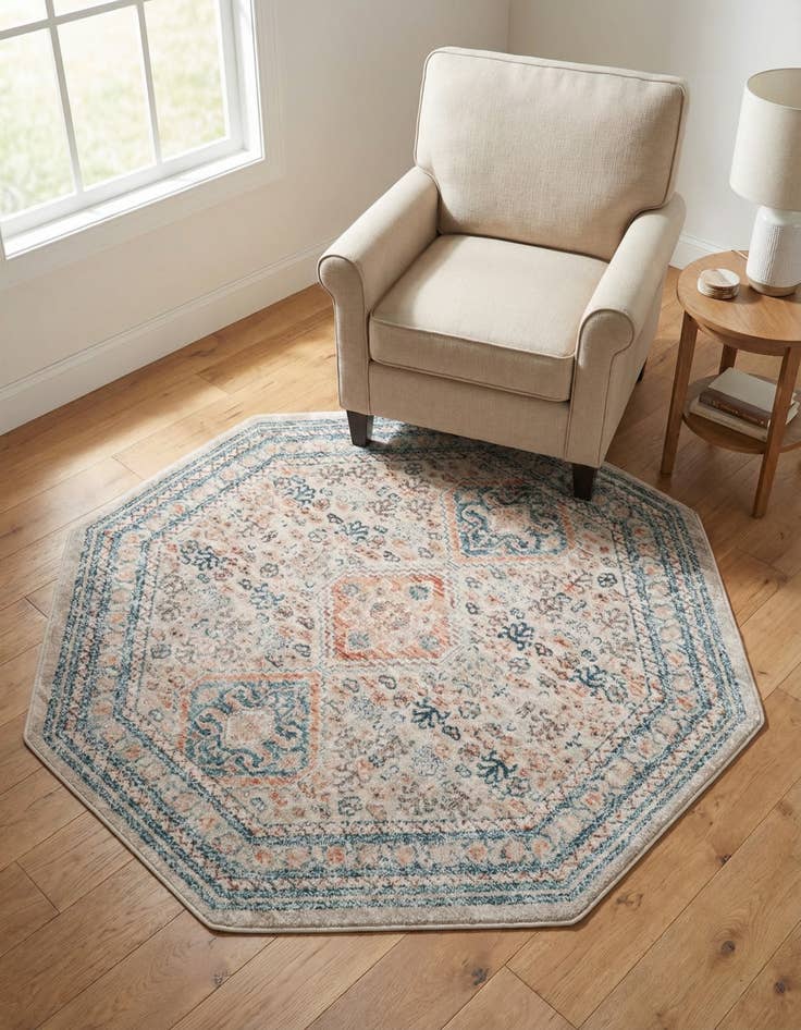 Detail image of 4' x 4' Newport Octagon Rug