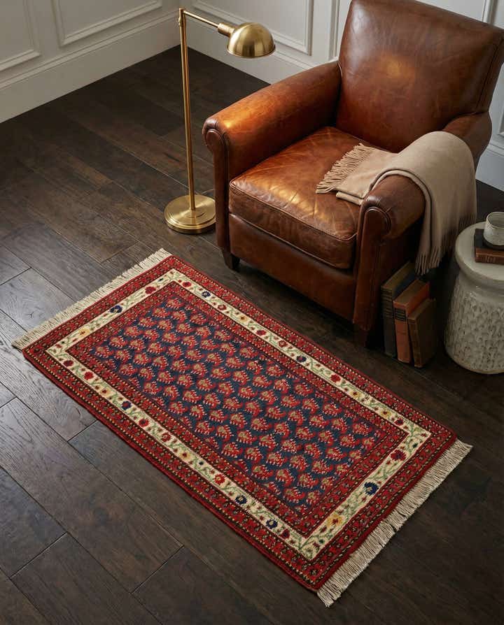 2' 6 x 4' 6 Hand Knotted Moroccan Wool Rug