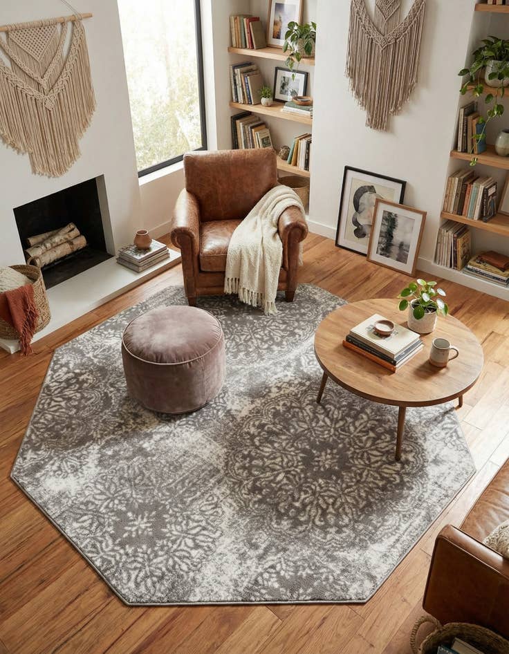 Detail image of 6' 1 x 6' 1 Monaco Octagon Rug