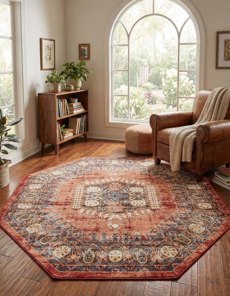 Detail image of 7' x 7' Eden Octagon Rug