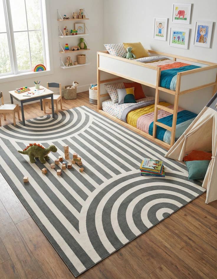 Detail image of 9' x 12' Whimsy Kids Rug