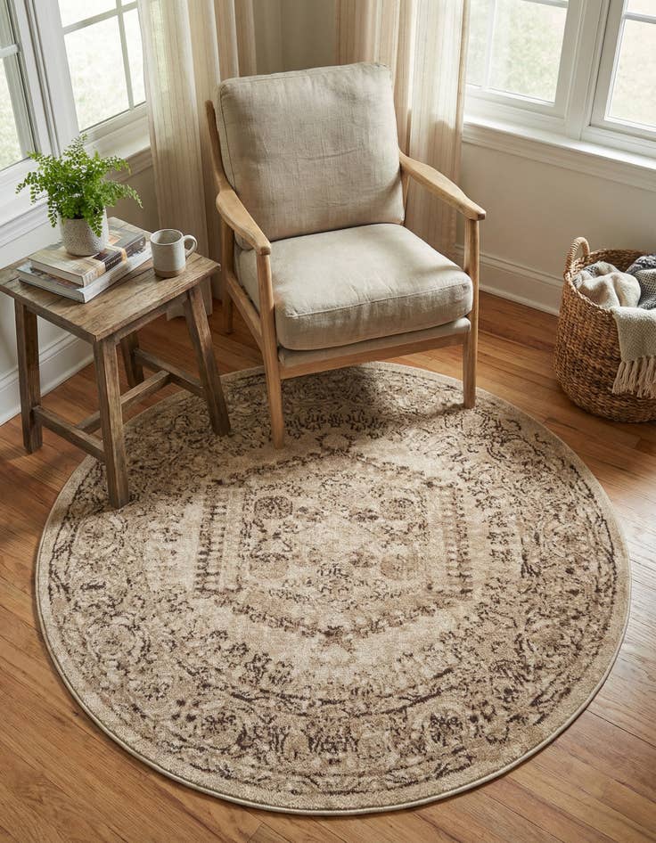 Detail image of 4' x 4' Arcadia Round Rug