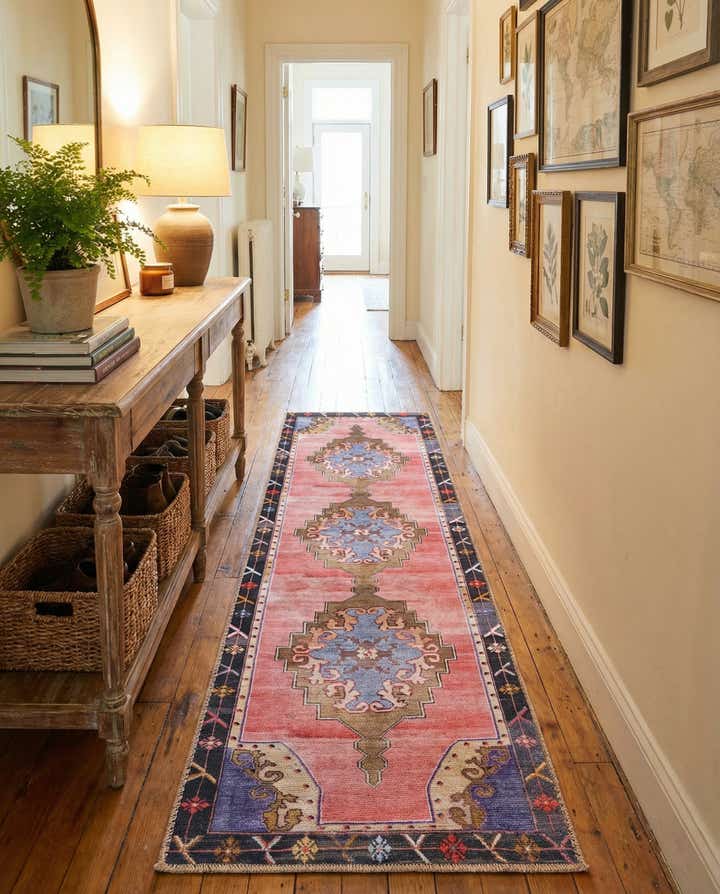 2' x 6' Washable Timeless Runner Rug