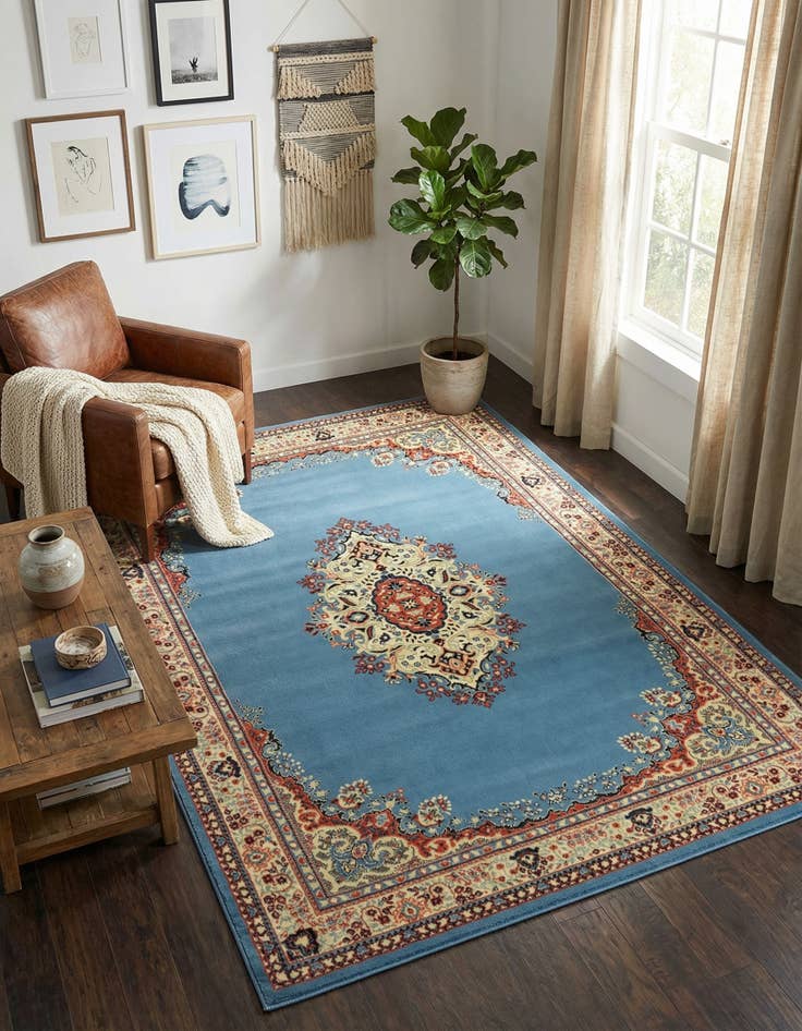 Detail image of 7' x 10' Mashad Design Rug