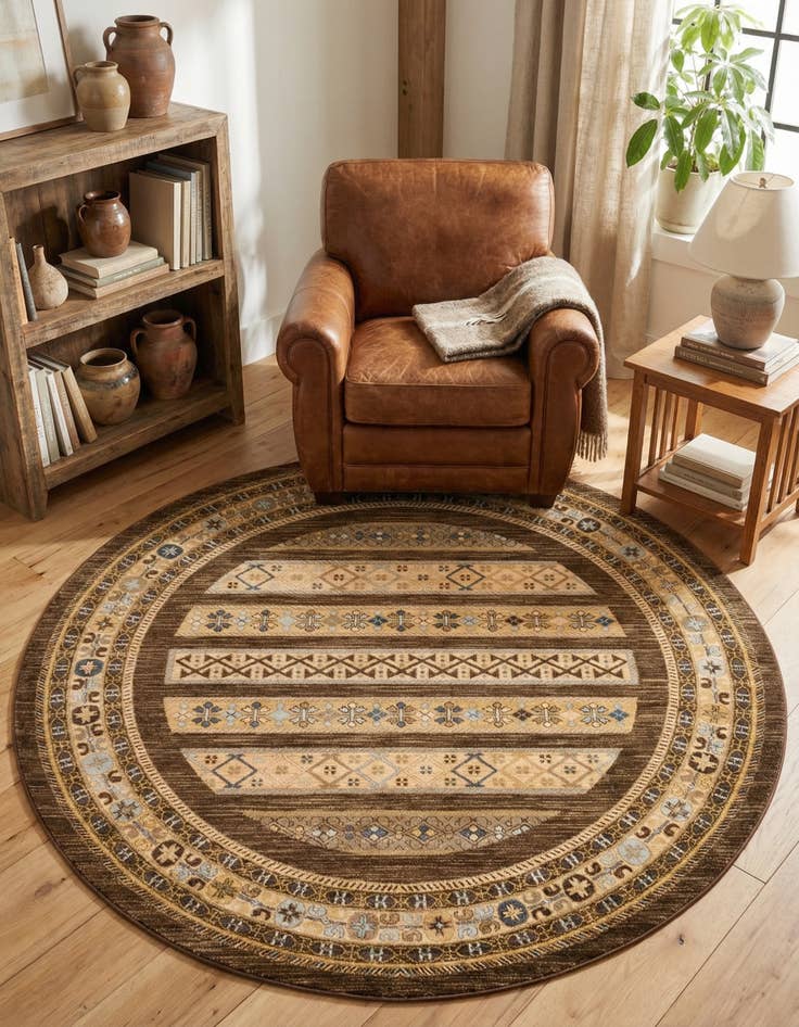 Detail image of 8' x 8' Kashkuli Gabbeh Round Rug