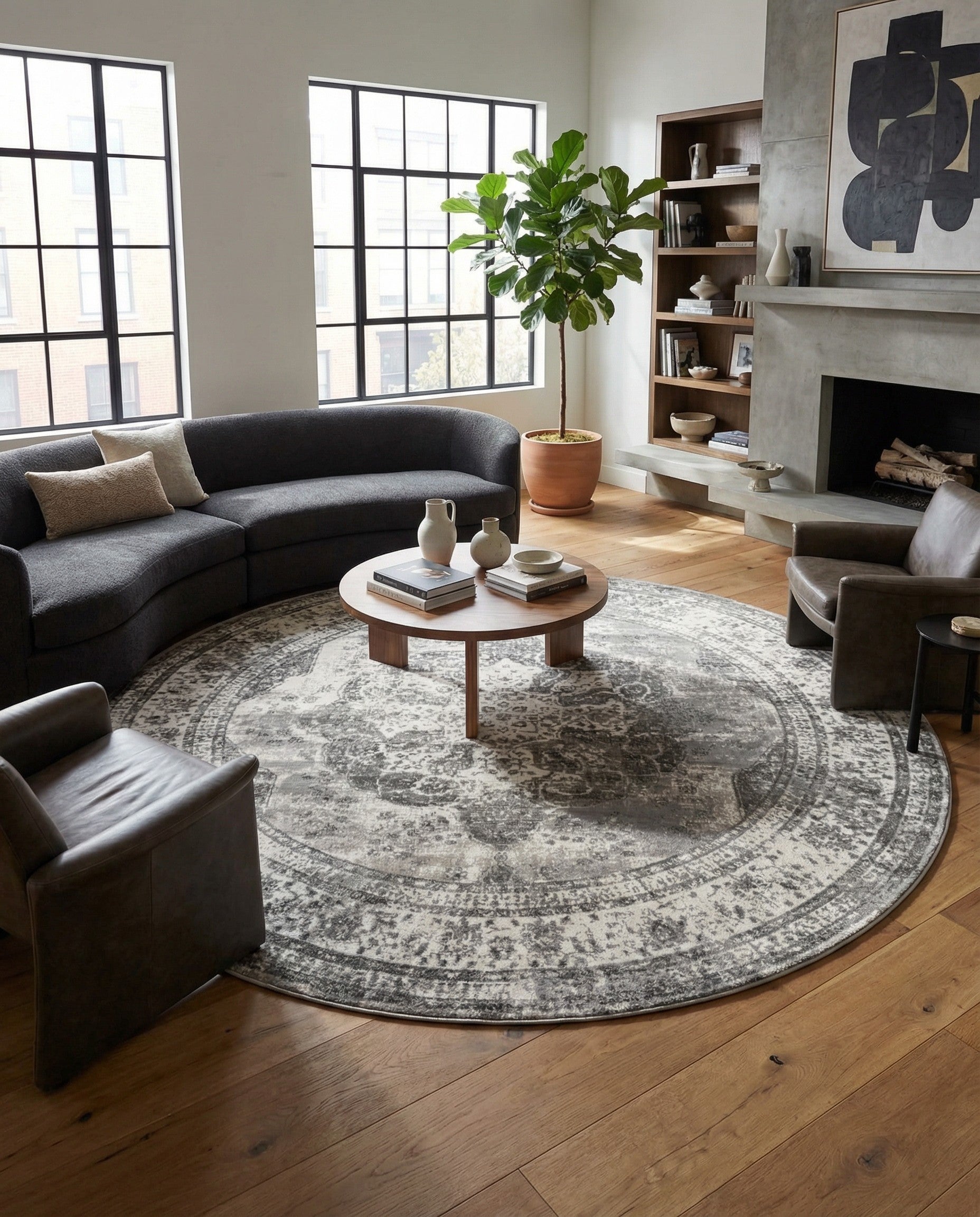 12' 4 x 12' 4 Monte Carlo Round Rug