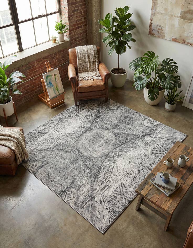 Detail image of 6' x 6' Monte Carlo Square Rug