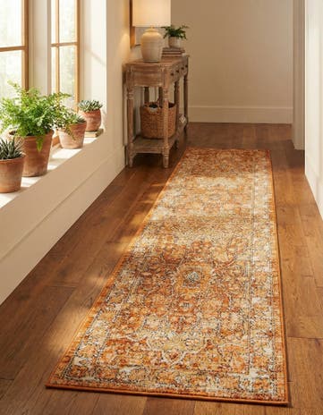 Rust Red Isabella Runner Rug