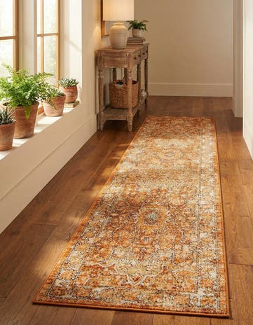Rust Red Isabella Runner Rug