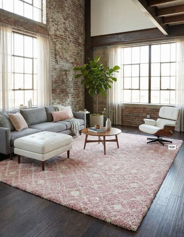 10' x 14' Moroccan Trellis Shag Rug