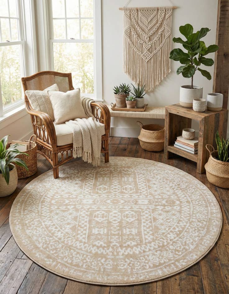 Detail image of 7' x 7' Oxford Round Rug
