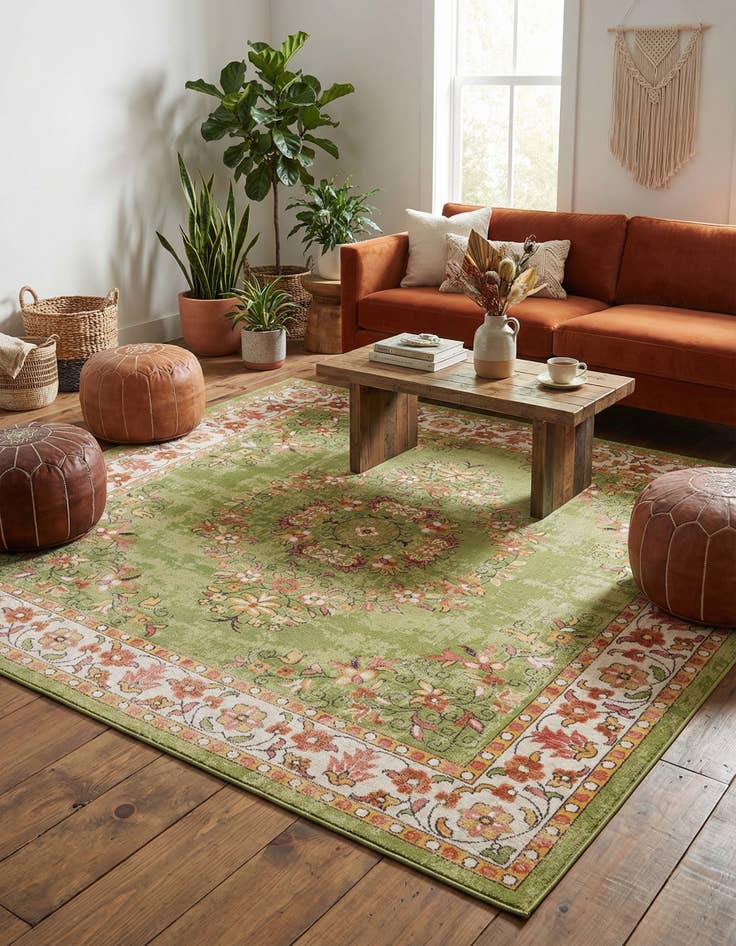 Detail image of 7' 10 x 7' 10 Lucerne Square Rug