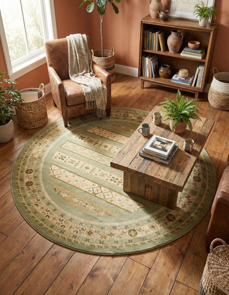 Detail image of 8' x 8' Kashkuli Gabbeh Round Rug