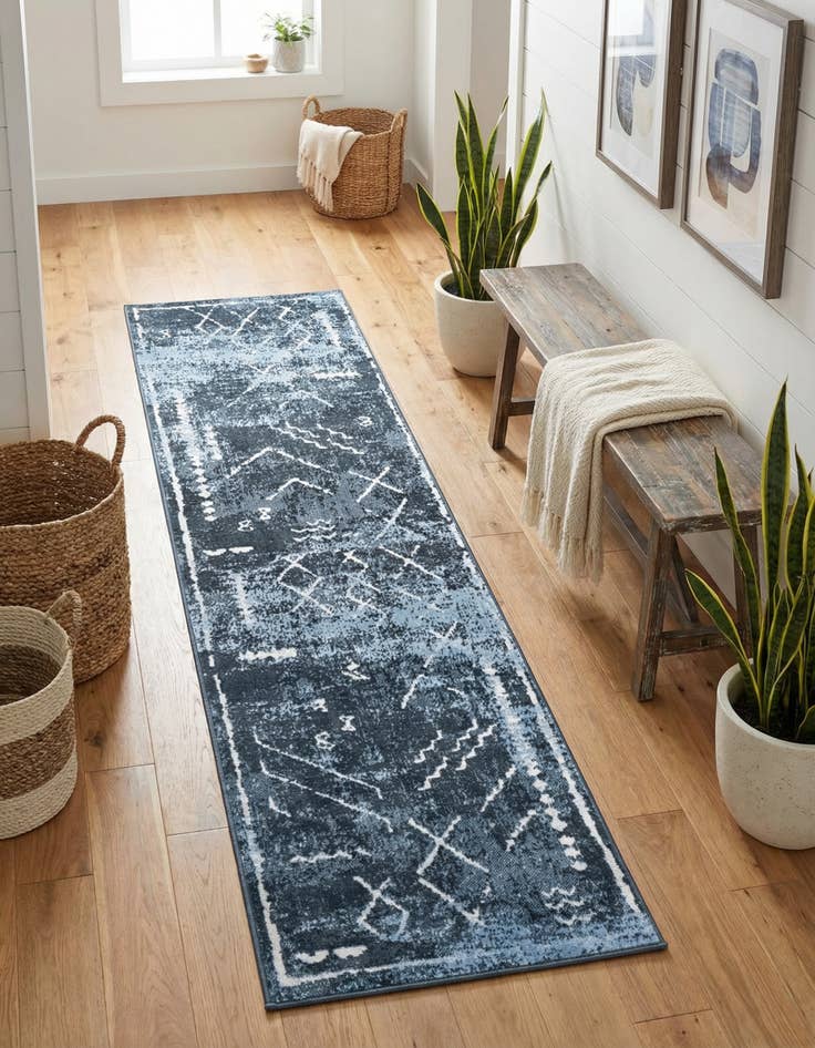Detail image of 2' x 8' Kamala Washable Runner Rug