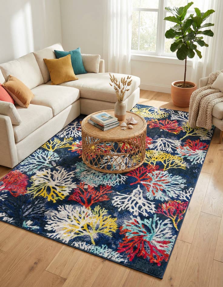 Detail image of 5' 3 x 8' Ariel Rug