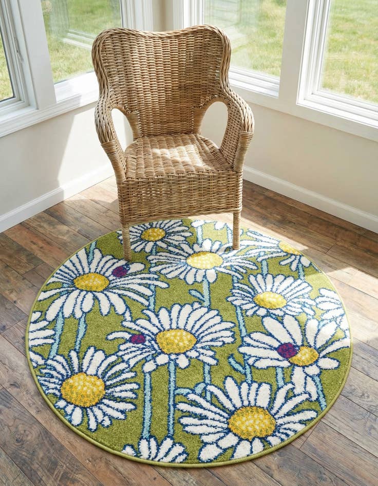 Detail image of 3' 3 x 3' 3 Bloom Round Rug