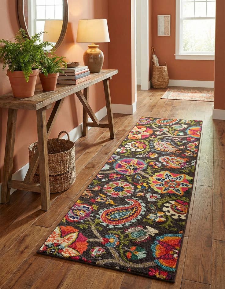 Detail image of 2' 2 x 6' 9 Washable Casablanca Runner Rug