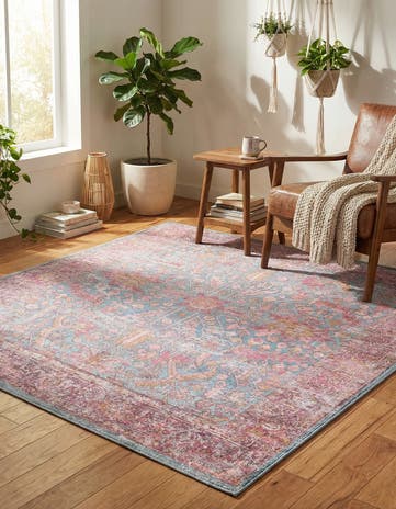 5' 3 x 5' 3 Washable Mangata Square Rug